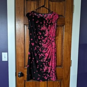 Chaps cinched floral dress